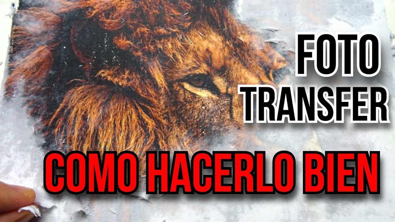 Cómo TRANSFERIR imágenes a madera, LIENZO o cualquier superficie | FOTO TRANSFER