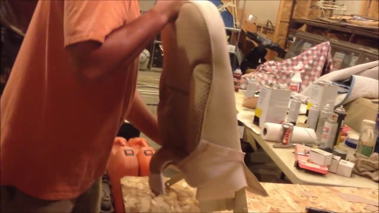 Piper Cherokee Seat Back Sling, Foam and cover installation