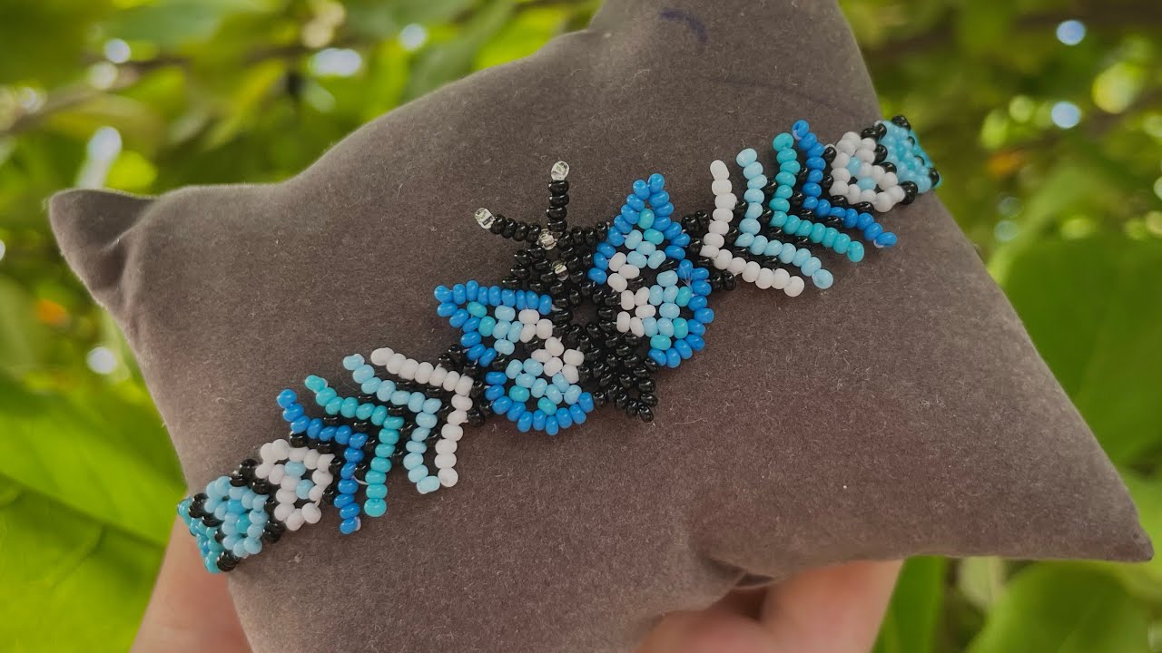 Pulsera en mostacilla mariposa pasó a paso
