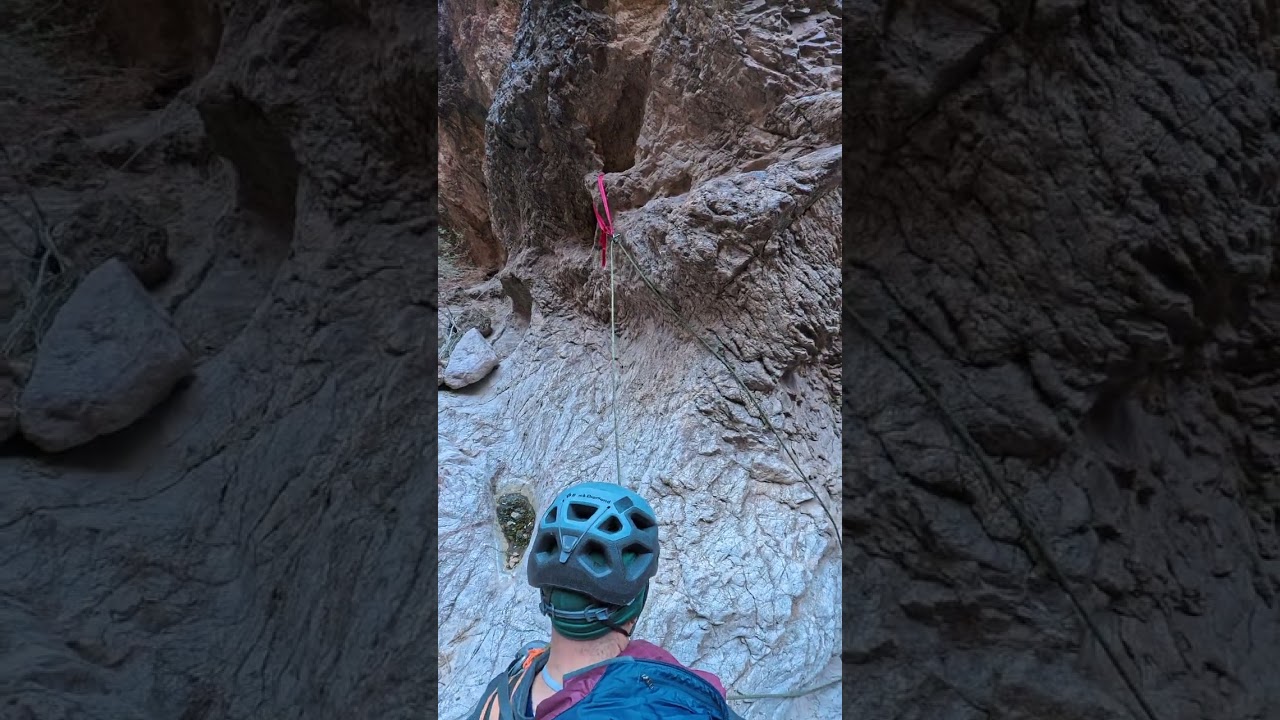 Sweet Rappel in Motorcycle Canyon