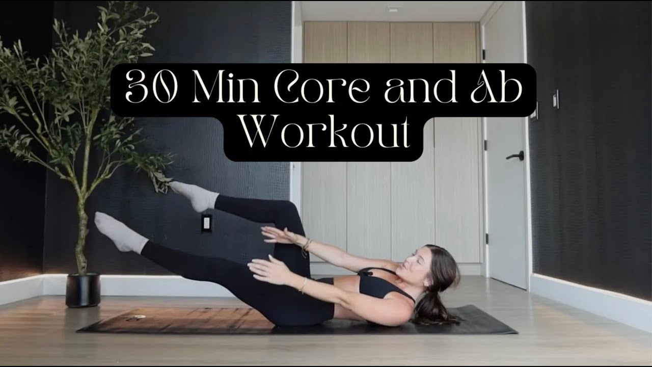 30 Min Pilates Core Workout // At Home Abs // No Equipment