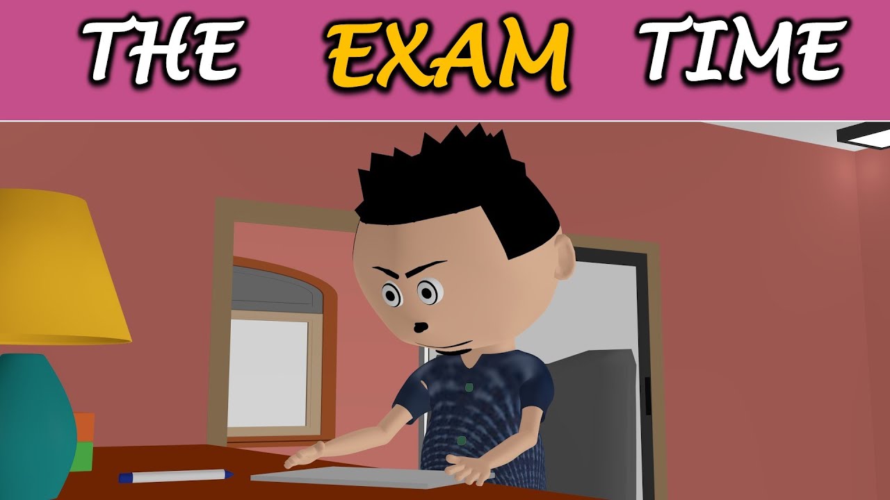 LET'S SMILE JOKE - THE EXAM TIME || FUNNY ANIMATED SCHOOL CLASSROOM COMEDY