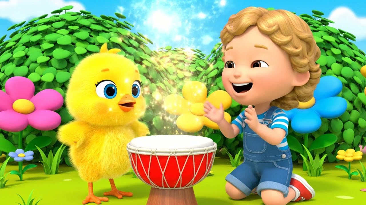 ¿Dónde Escondió el Pollito el Tambor | Canción Infantil Divertida | Rimas para Niños