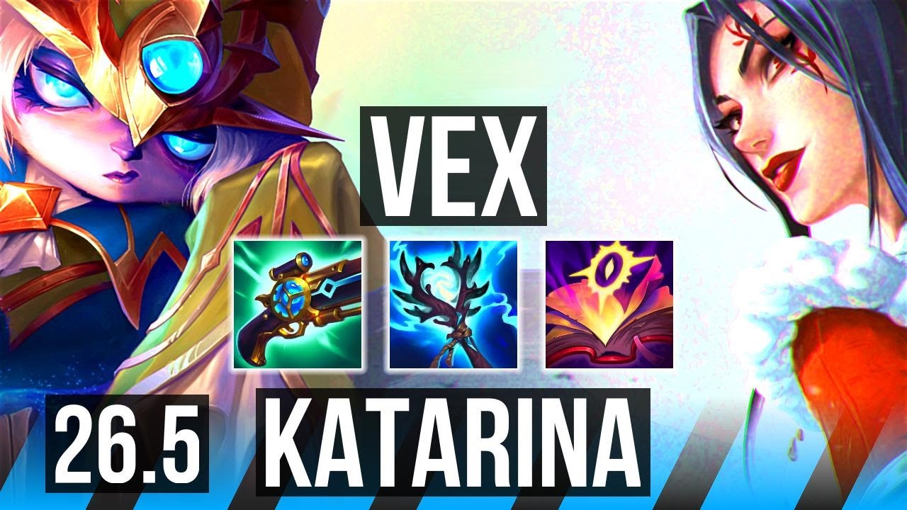VEX vs KATARINA (MID) | Good KDA: 18/2/2 | EUW Master | 26.5