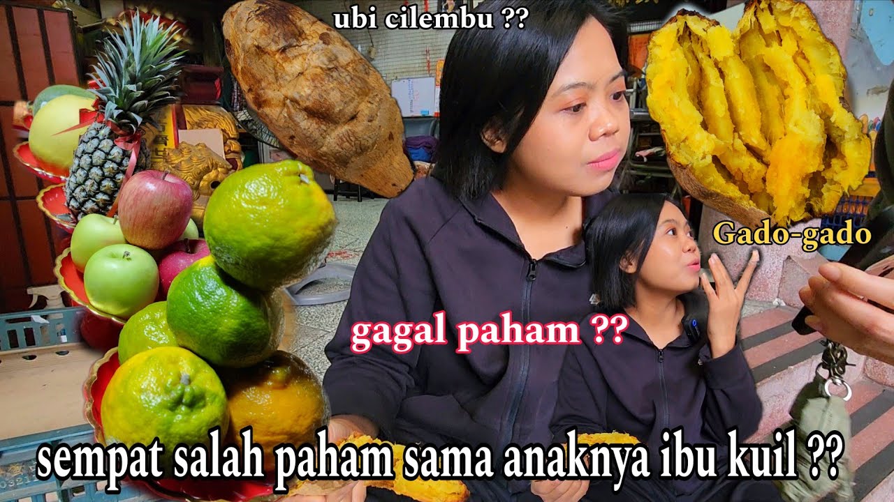 GADO-GADO !! SEMPAT GAGAL PAHAM SAMA ANAK,NYA IBU KUIL GARA2 DI TANYAIN MAKANAN INDONESIA DI TAIWAN