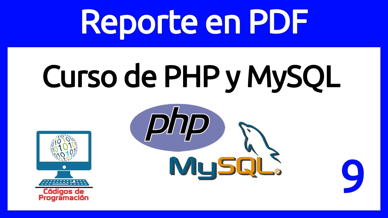 9. Crear reporte en PDF con PHP y MySQL