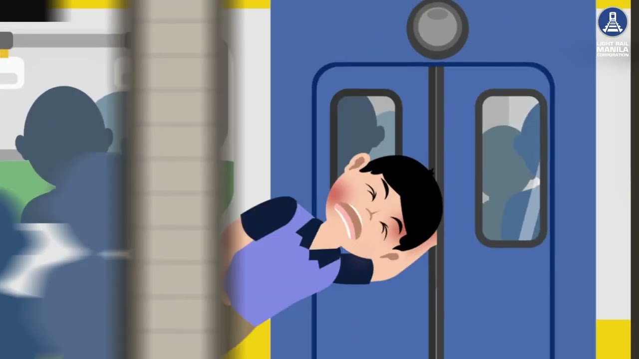 LRT 1 Safety Reminder: Nagmamadali? Or Sabi Ni Kap: Buzzer Means STOP