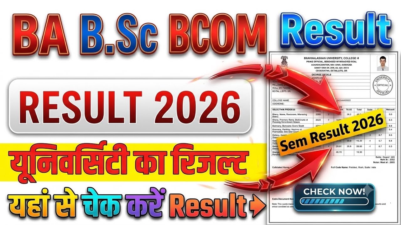 BA BSc BCom Result 2026 Out | BA Result 2026 | BSc Result 2026 | BCom Result 2026 | Result Download
