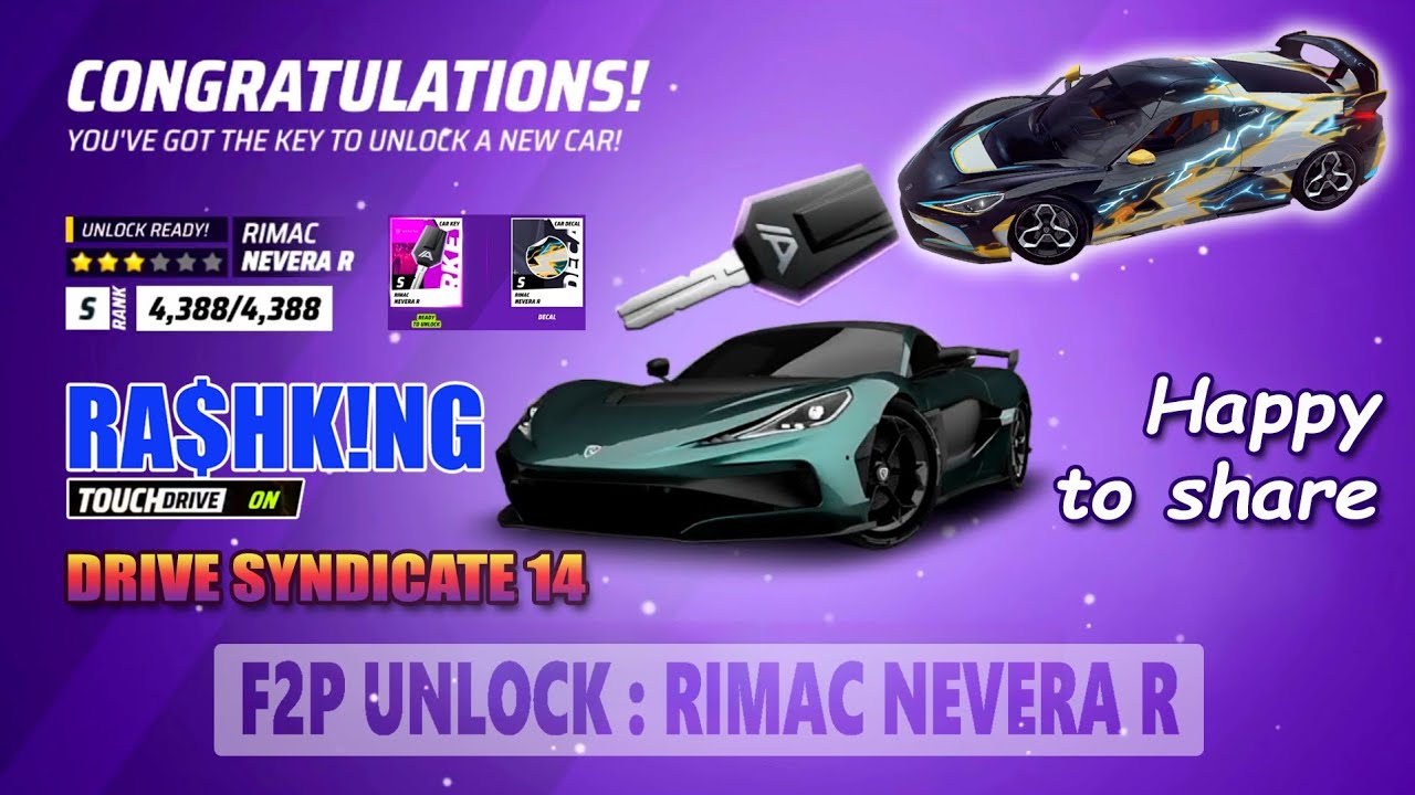 DRIVE SYNDICATE 14 - Unlocking Rimac Nevera R : ASPHALT LEGENDS