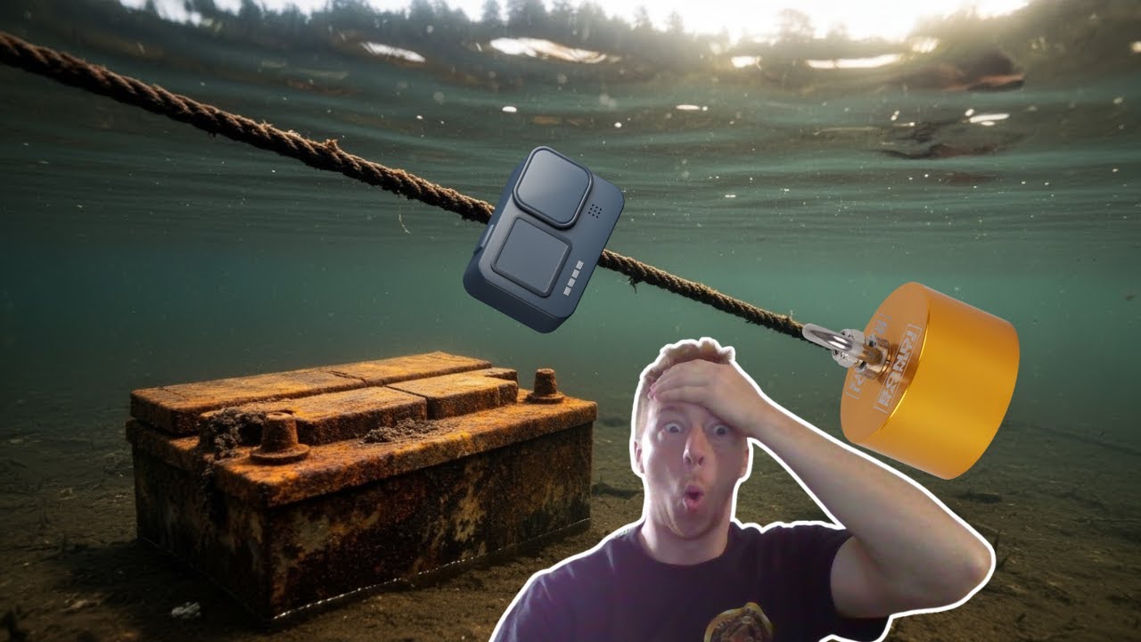 We Put A Camera on a Magnet And Threw it into the water! What Will we see?