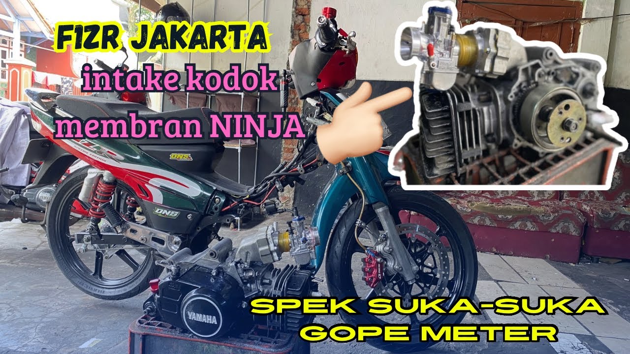 FIRST RUN !! F1ZR JAKARTA INTAKE KODOK MEMBRAN NINJA