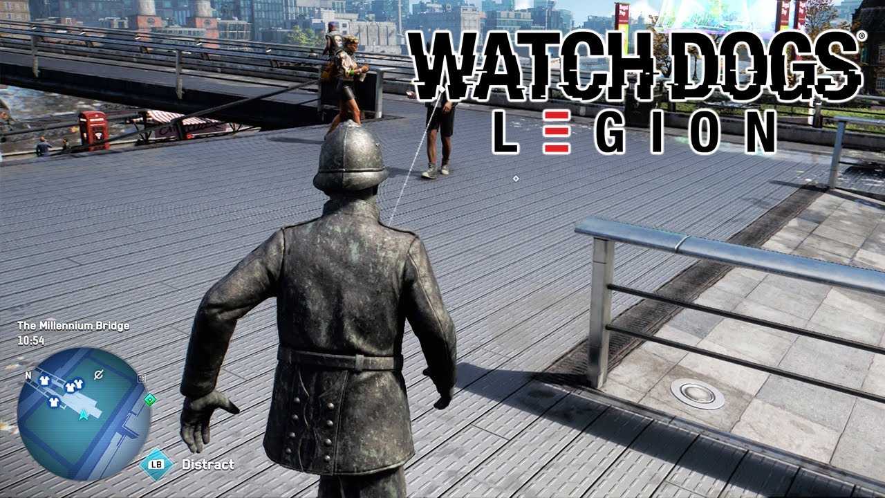 Watch Dogs Legion Gameplay - Recruiting Living Statue, Combat & More (Watch Dogs 3 Gameplay)