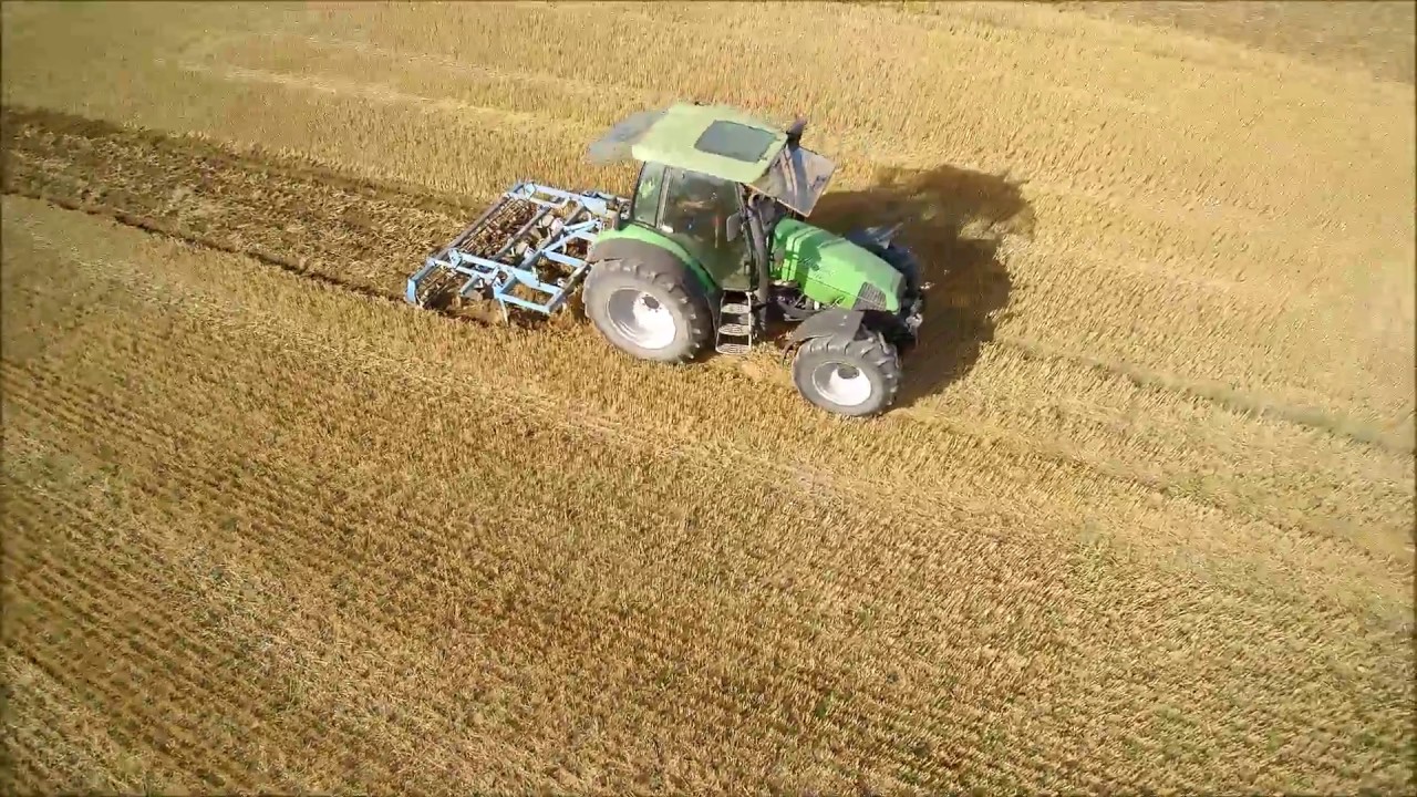 Stoppelumbruch mit Agrotron 120 mk3 und lemken Smaragd 9/300