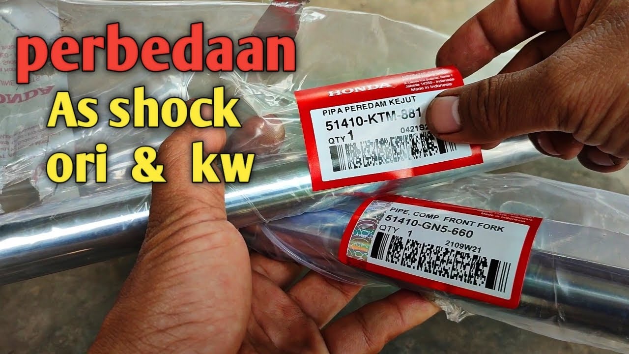 As sok depan honda ,perbedaan asli dan kw as sok honda,jangan sampai salah beli