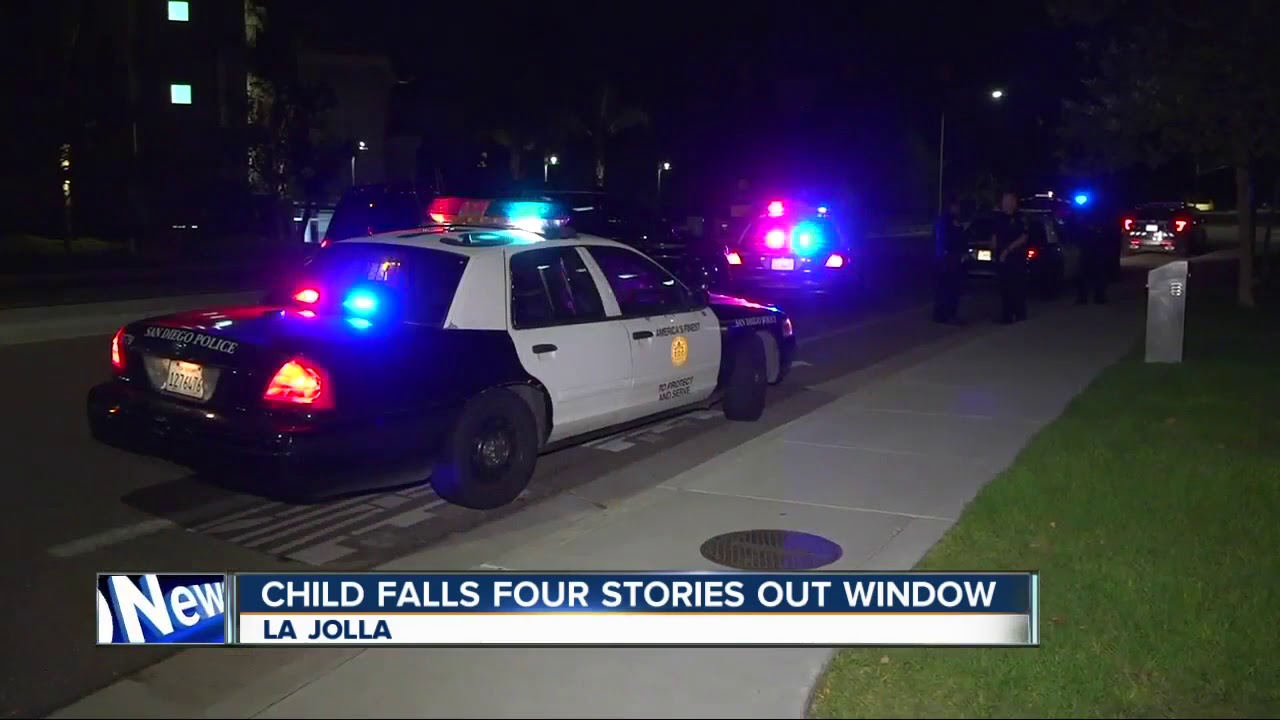 Child falls out four-story high window in La Jolla