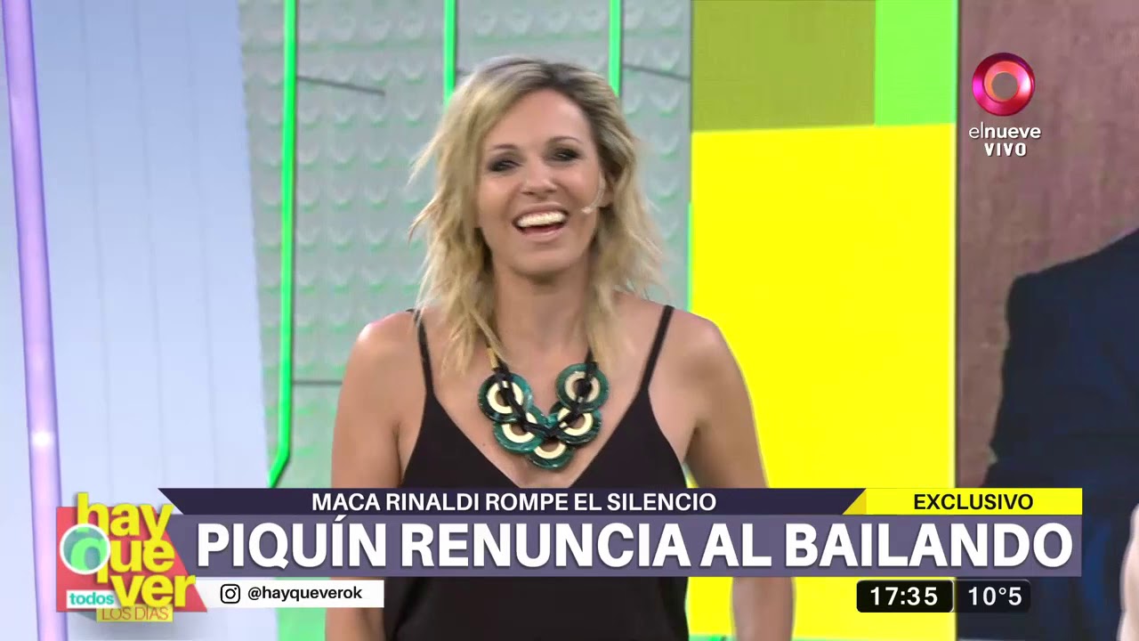Maca Rinaldi cuenta su verdad luego que Tinelli la mandó al teléfono con Piquín