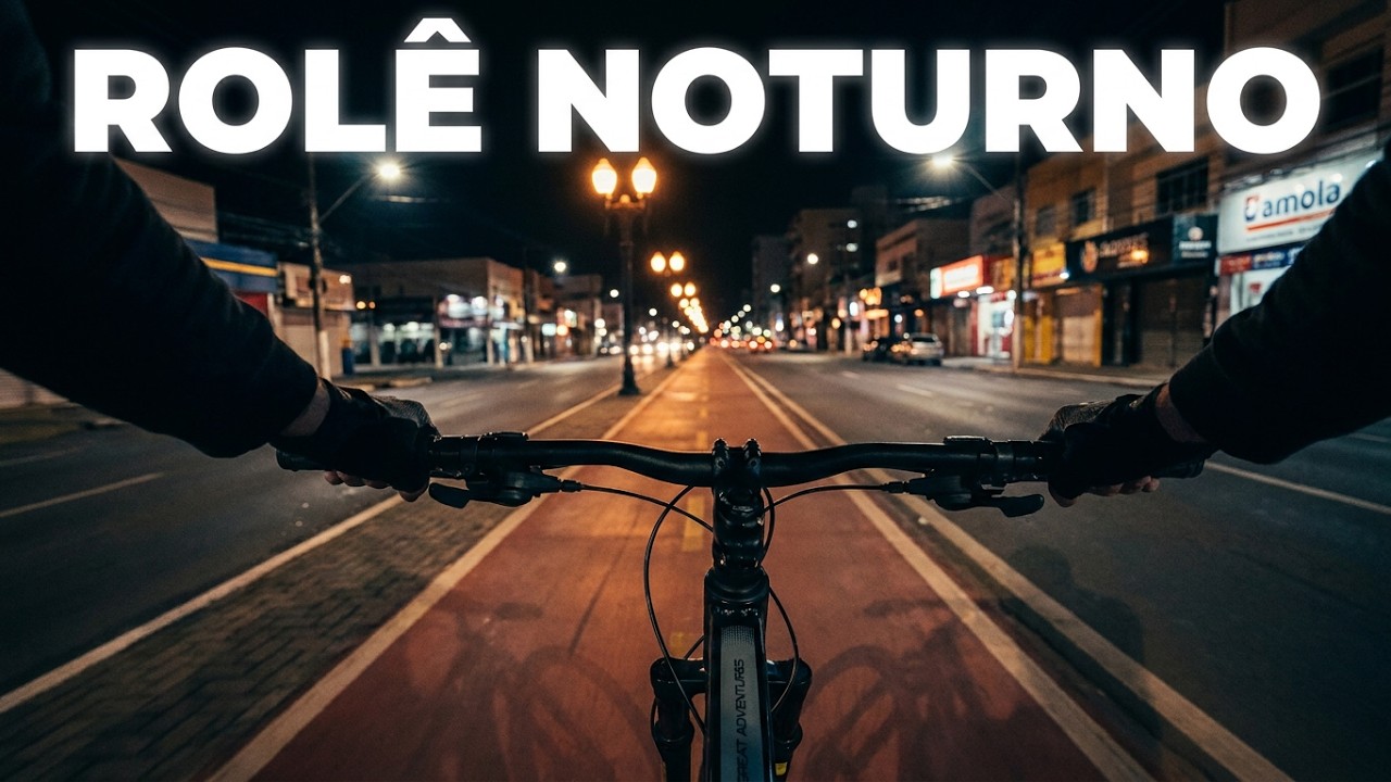Relaxante rolê bike a noite!! 🎧...🎧...🎧...🚴‍♂️🚴‍♂️🚴‍♂️