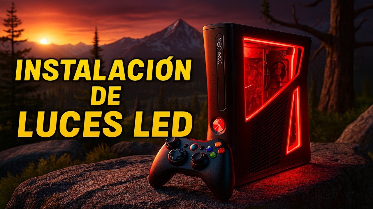🎮 XBOX 360 con Luces LED – ¡Quedó ÉPICO! 🔥