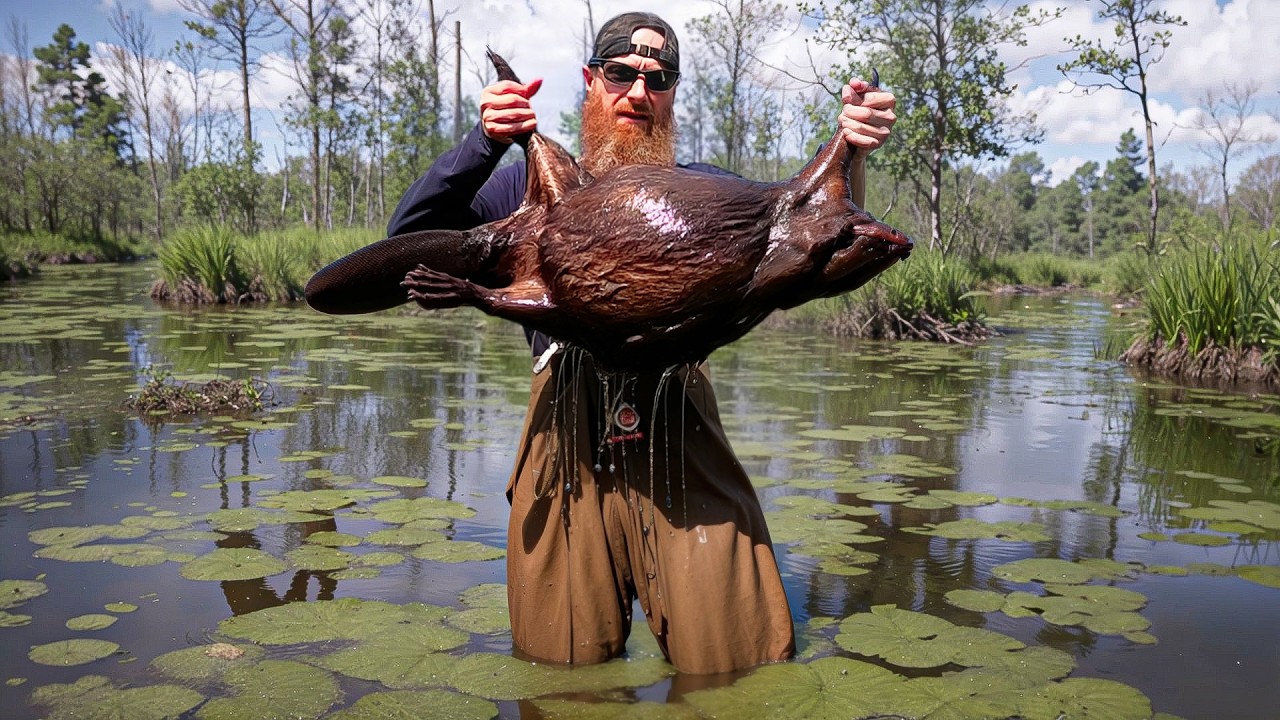 3-DAYS Swamp Survival Challenge - Catch Food, Build NATURAL SHELTER (in Extreme Conditions!)