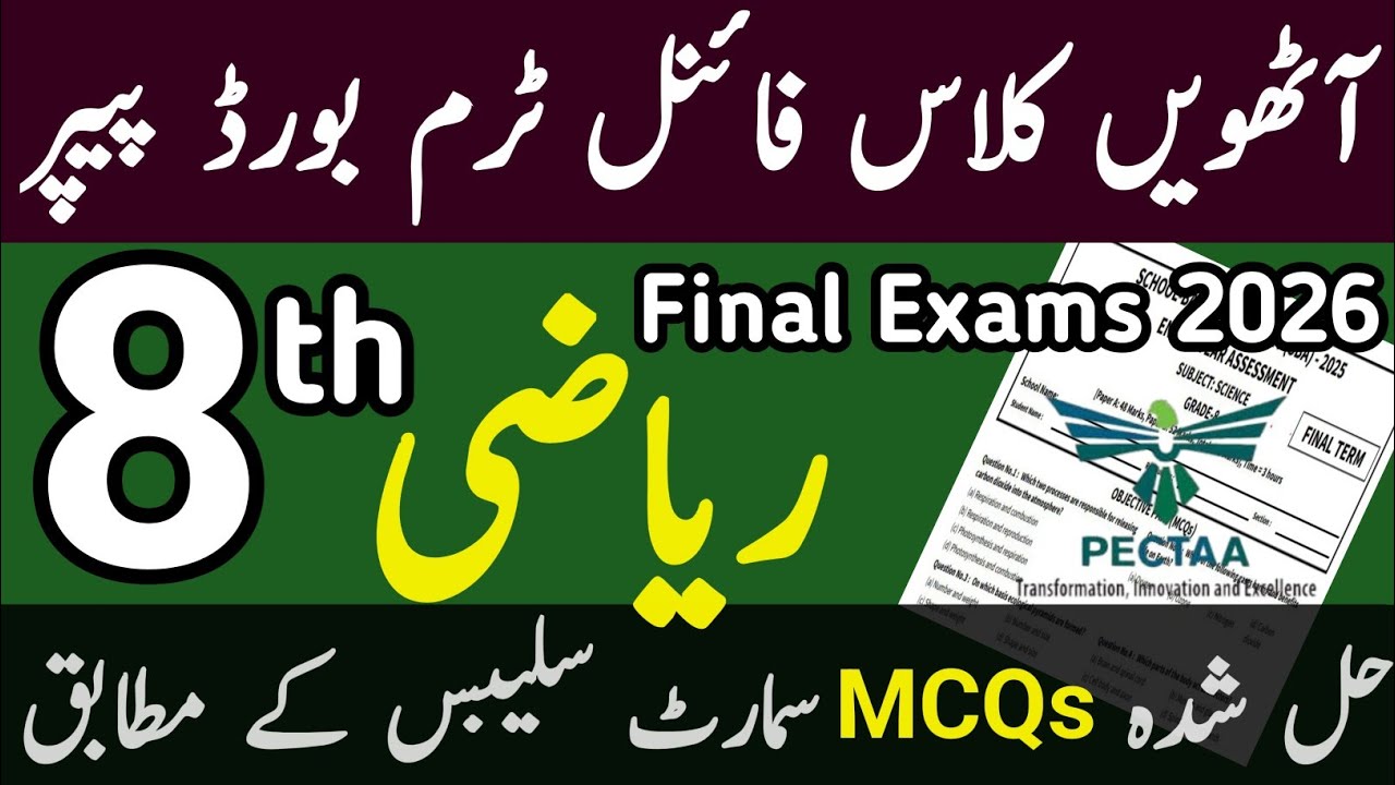 Class 8 SBA Maths Final Term Exams Smart Syllabus | School Based Assessment Class 8 | Learning Zone
