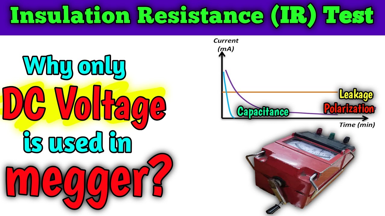 Why DC Voltage is used in Megger / Insulation Resistance(IR) Test? - Electrical Interview Question