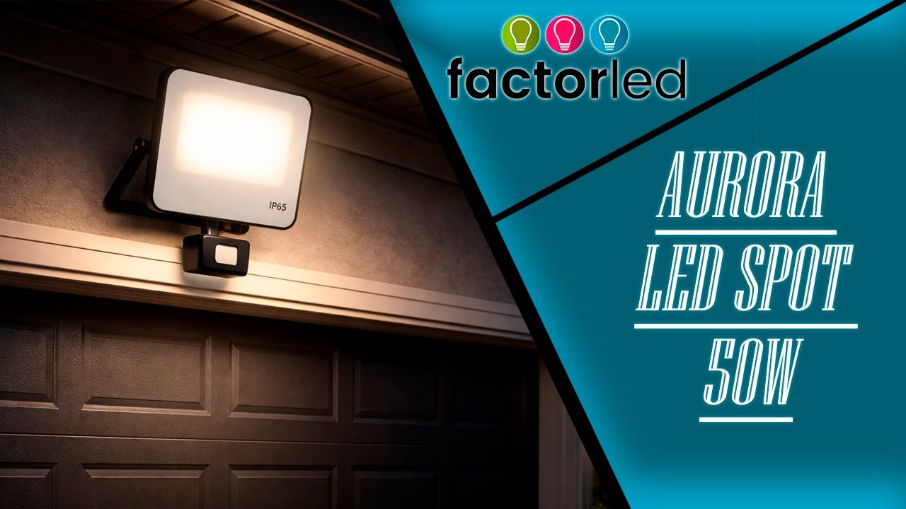 Aurora 50W LED Floodlight | PIR Sensor and Remote Control 💡