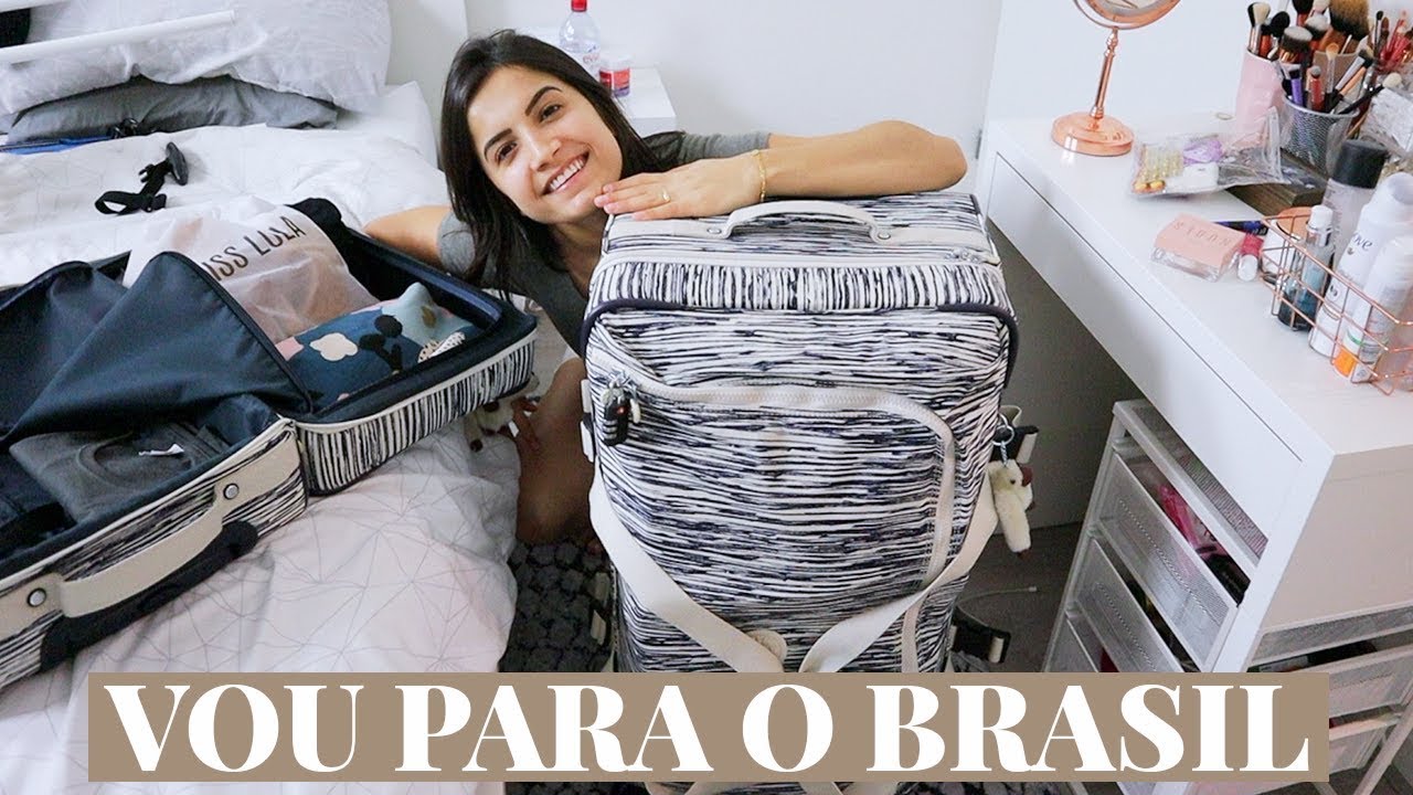 ARRUMANDO AS MALAS PARA O BRASIL!