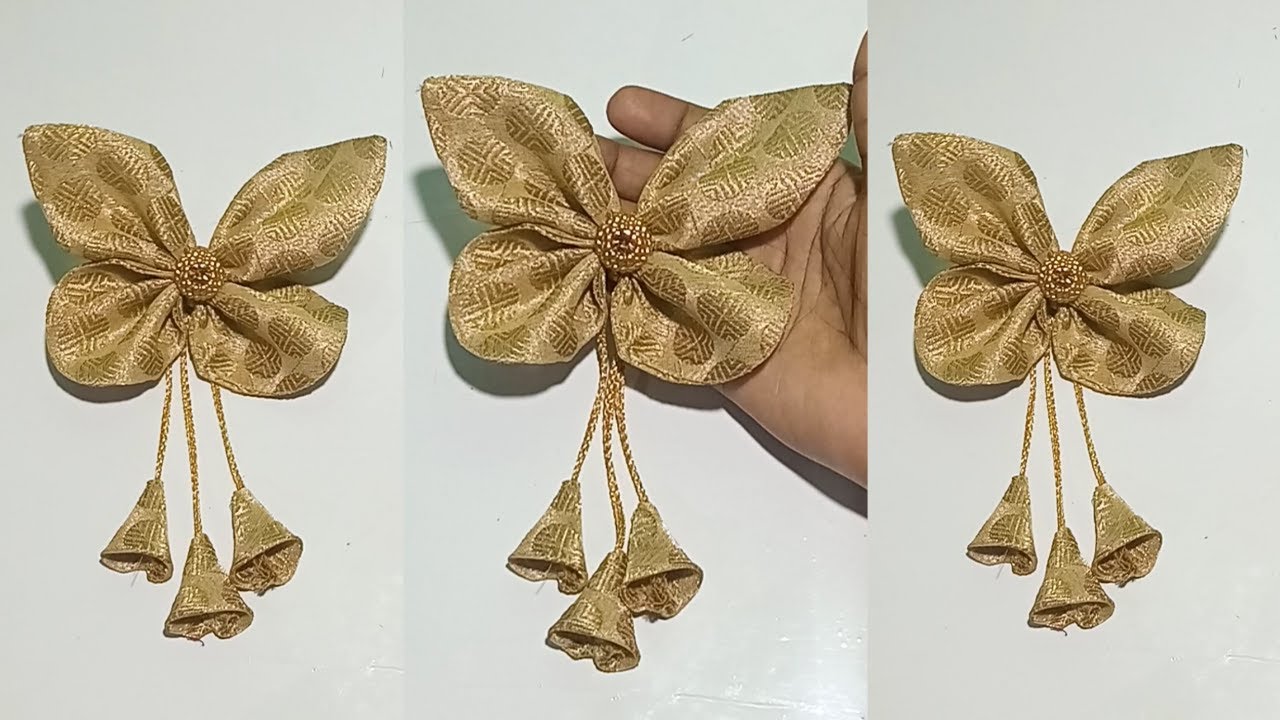 Unique and Easy Butterfly Design/ How to Make Fabric Butterfly for Blouse/ Sewing Tutorial