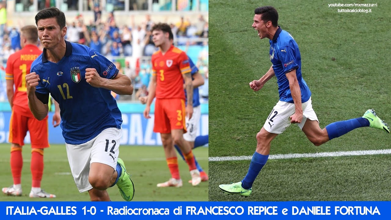 ITALIA-GALLES 1-0 - Radiocronaca di Francesco Repice e Daniele Fortuna (20/6/2021) EURO 2020