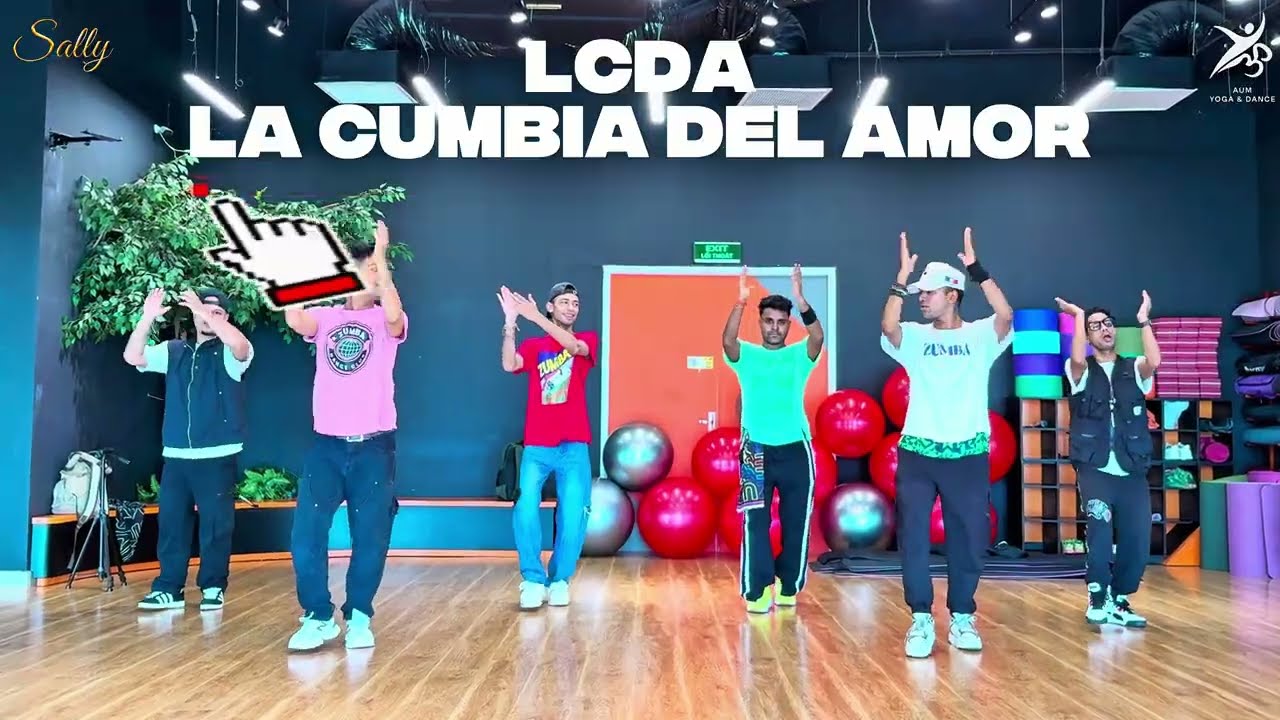 LCDA (La Cumbia Del Amor ) Zumba Fitness Dance Routine Team Zumba Sally #cumbia #dance 