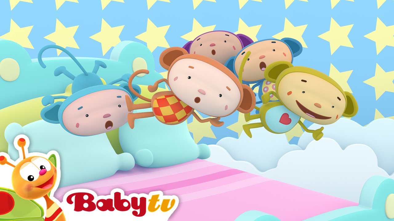 Cinco Macaquinhos 🐒| Can&ccedil;&otilde;es & Rimas | BabyTV Portugu&ecirc;s