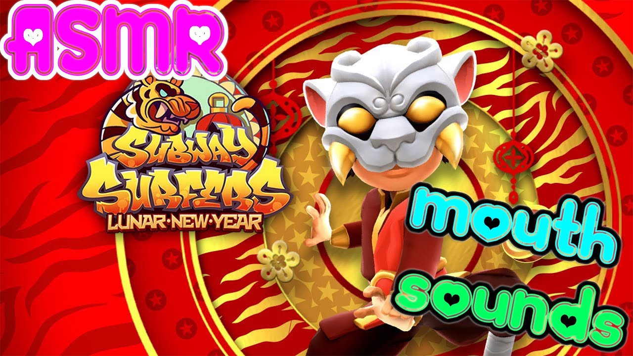 ASMR Gaming 🍀 Subway Surfers Lunar New Year 2022 Relaxing Mouth Sounds 💤