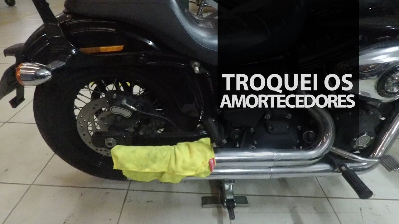 Novos Amortecedores na Dyna Street Bob