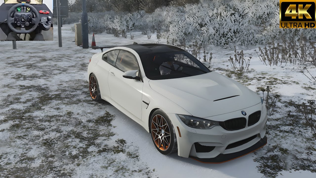 BMW M4 GTS Steering Wheel Gameplay | Realistic Forza Horizon 5 