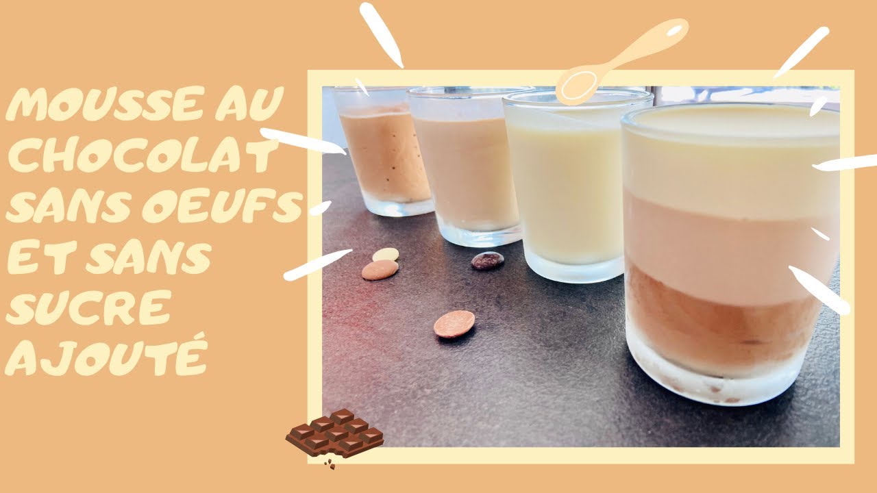 Mousse au chocolat sans oeufs facile et rapide, parfaite pour l'entremets trois chocolats