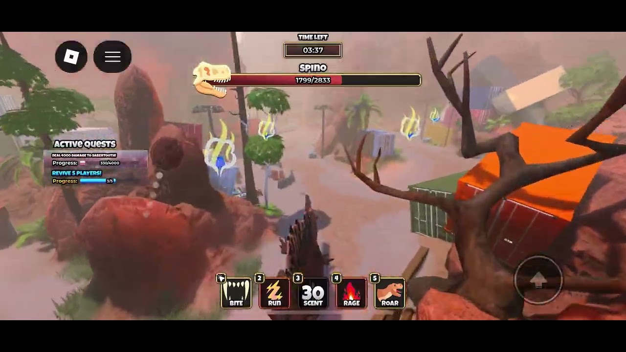 Spino game play   (Primal Pursuit)
