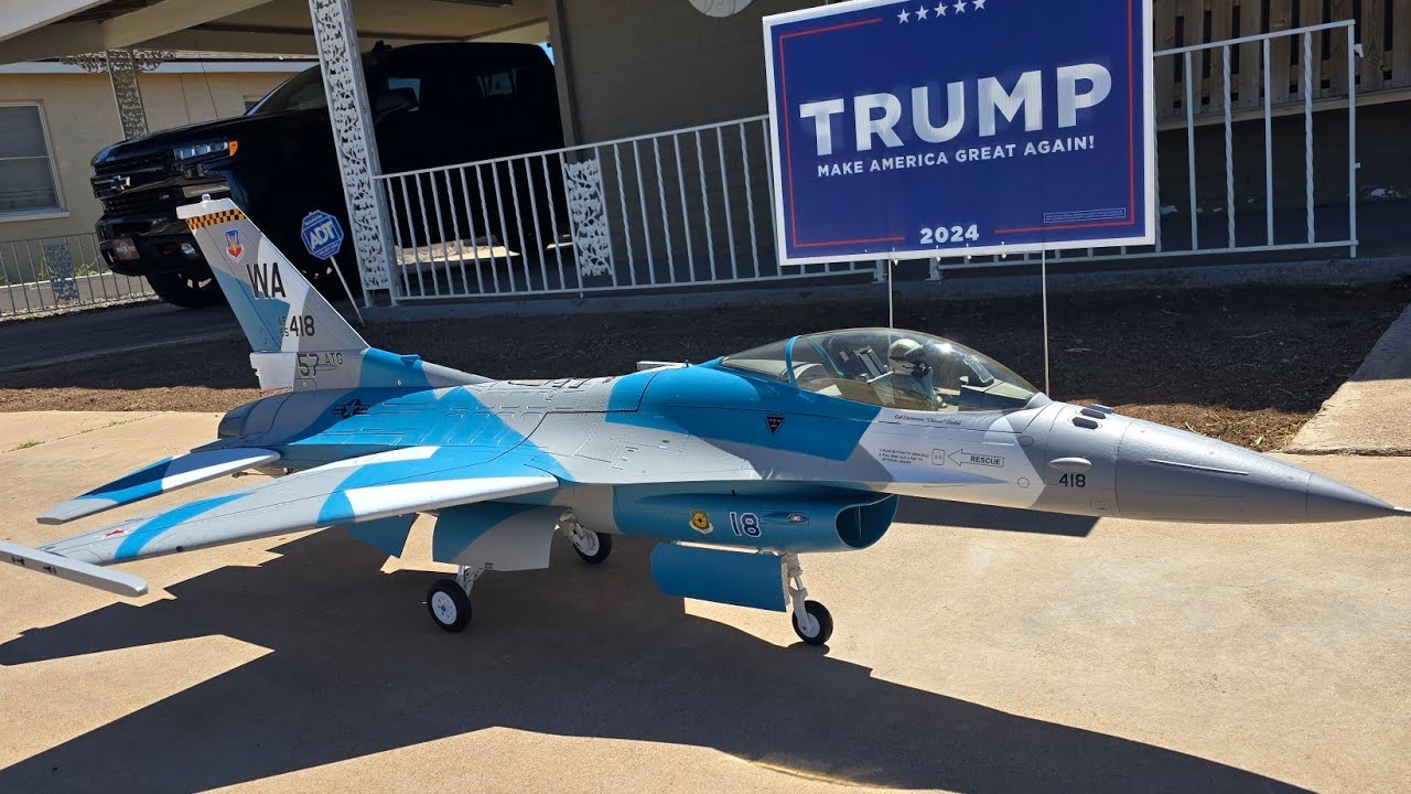 Freewing F-16 90mm V2 maiden flight