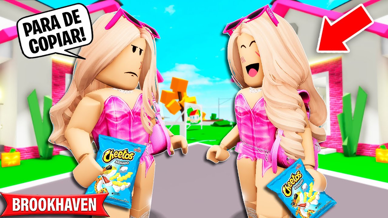 MINHA PRIMA ME COPIA EM TUDO | Historinhas Brookhaven Roblox| Bibi e Lud