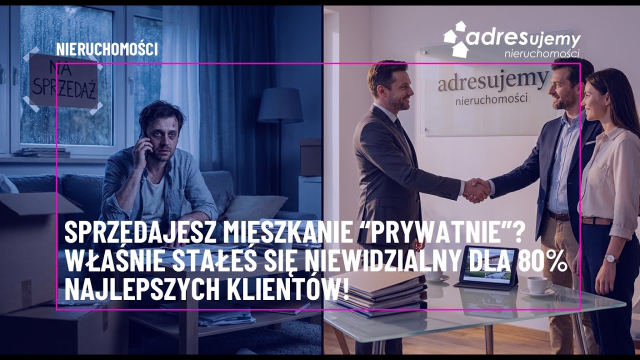 Sprzedajesz mieszkanie „prywatnie”? Właśnie stałeś się niewidzialny dla 80% najlepszych klientów!