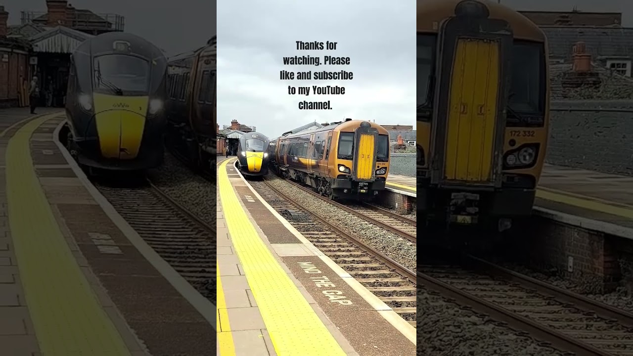 GWR Class 800 010 'Paddington Bear' with WMR Class 172 332 at Worcester Foregate St 
