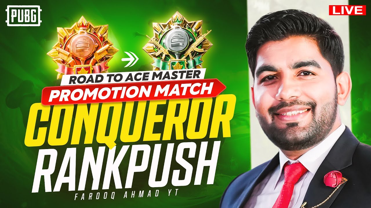Ace Master Promotion Match Rank Push to Conqueror |🔥 PUBG MOBILE Live 🔥