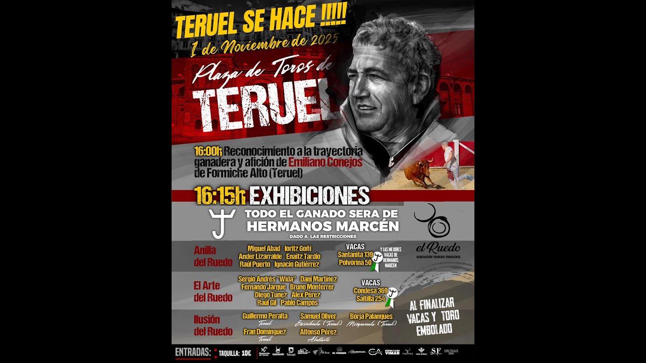 Teruel - Exhibición y Suelta de Reses - 01/11/2025 - HD