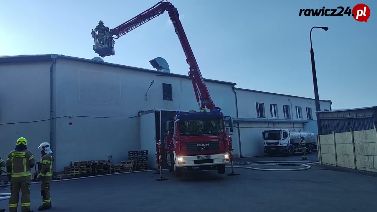 Pożar w rawickiej mleczarni