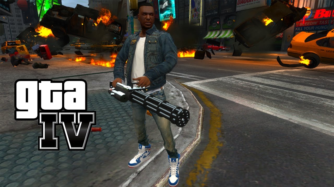 GTA IV - Minigun MOD