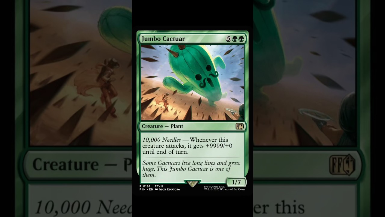 Final Fantasy MTG Cards Explained: Jumbo Cactuar #shorts #mtg #finalfantasy
