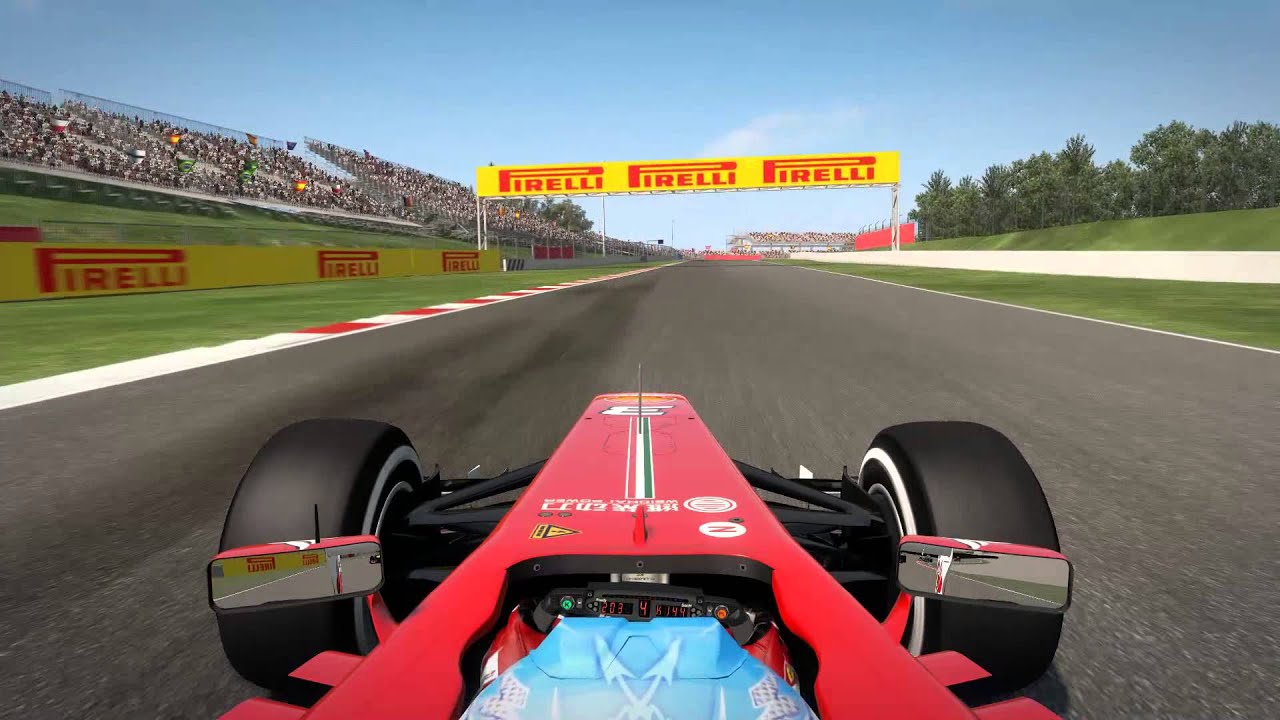 F1 2013: Catalunya Race (1 lap only)(replay)