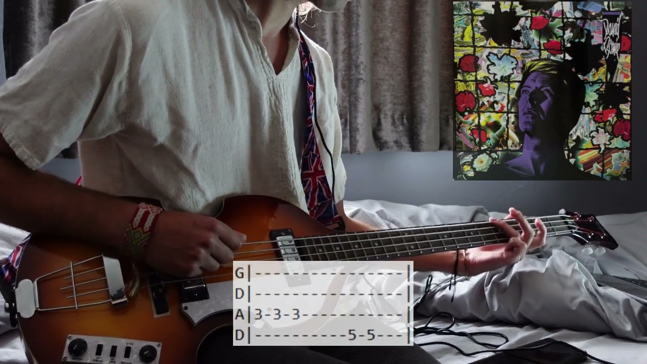 David Bowie - Blue Jean Bass cover (with Tabs)