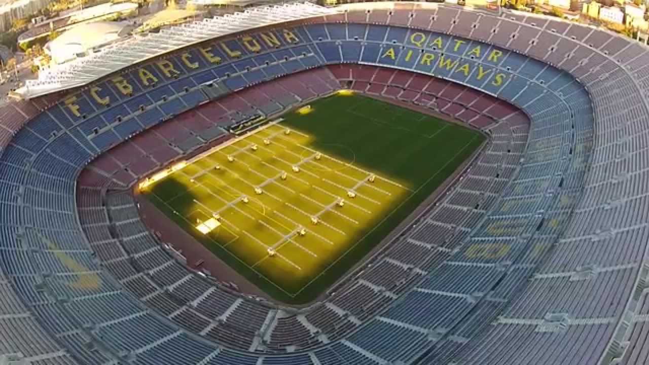 FC Barcelona Stadium, Barça - BCNDJI - Camp Nou - DJI Phantom 2 Vision + footage