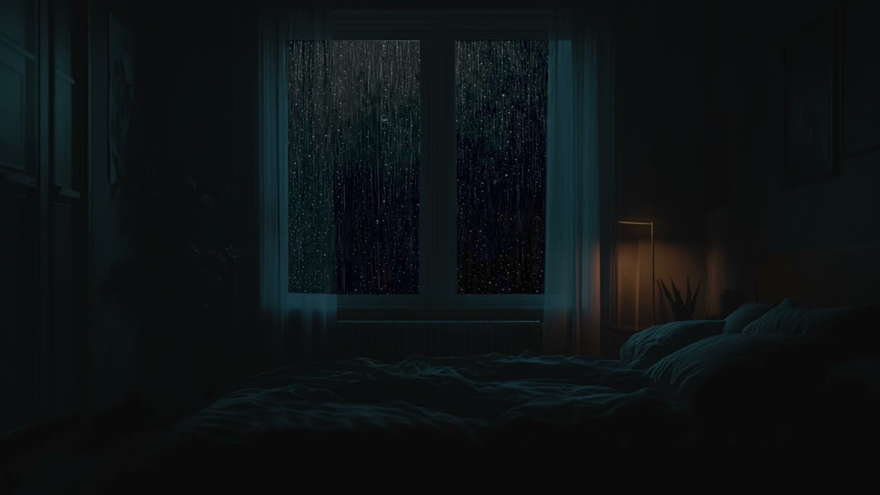 🌧 Midnight Rain Drifting Through Shadows in a Quiet Room