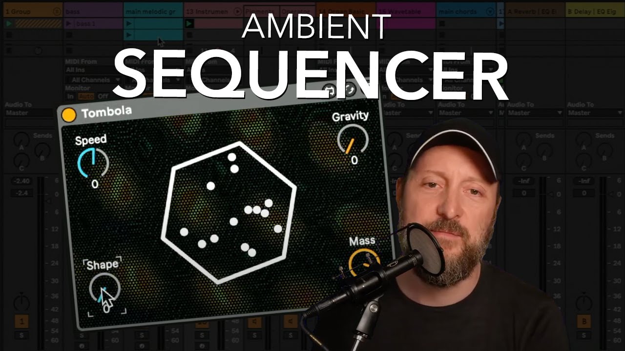 Making ambient music with generative Max for Live sequencer Tombola